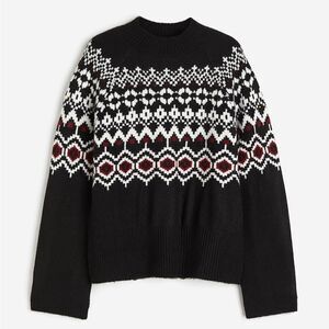 DIVIDED I H&M Jacquard Knit Mockneck Sweater
